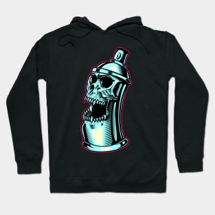 skull can graffiti Hoodie